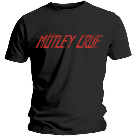 Motley Crue - Distressed Logo - Black t-shirt