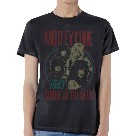 Motley Crue - Vintage World Tour Devil - Black t-shirt