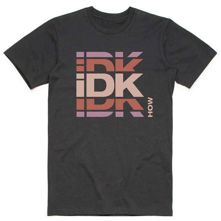 iDKHOW - Branded Logo - Black T-shirt