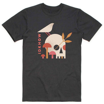 iDKHOW - Mushroom Skull - Black T-shirt