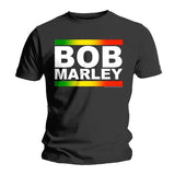 Bob Marley - Rasta Band Block - Black T-shirt