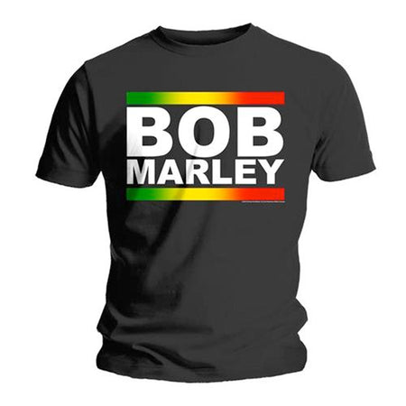 Bob Marley - Rasta Band Block - Black T-shirt