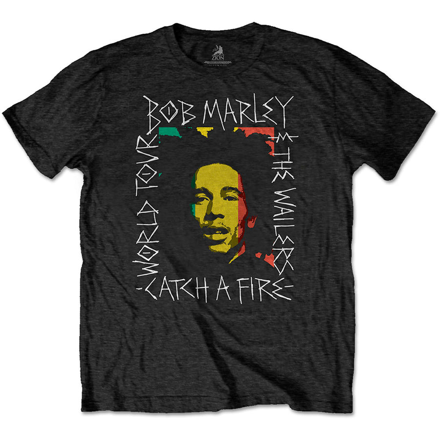 Bob Marley - Rasta Scratch - Black t-shirt