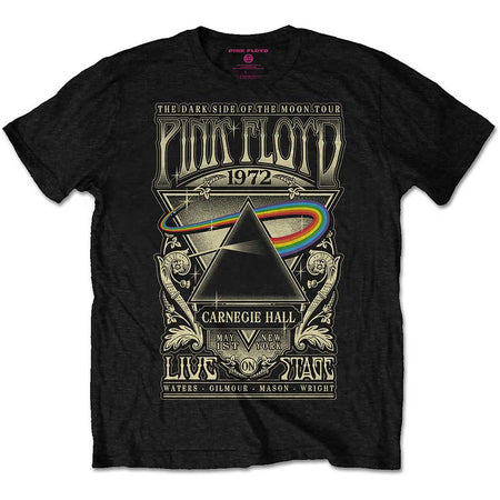 Pink Floyd - Carnegie Hall Poster - Black t-shirt