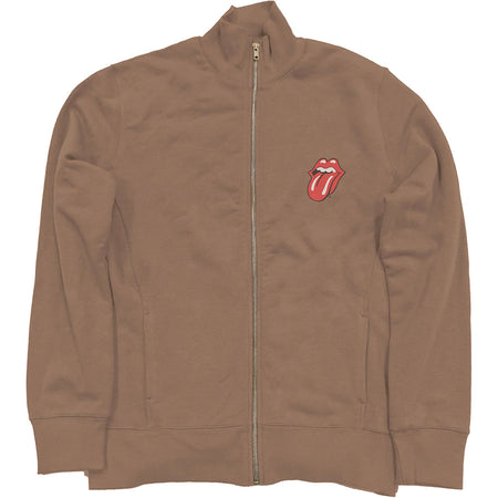 The Rolling Stones - Classic Tongue Logo - Brown Track Jacket