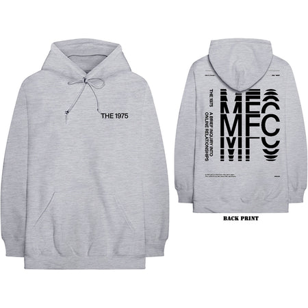 The 1975 - ABIIOR - Pullover Grey Hooded Sweatshirt