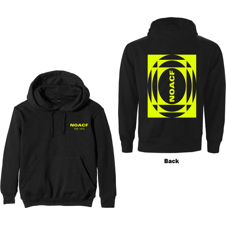 The 1975 - NOACF with Backprint - Pullover Black Hooded Sweatshirt