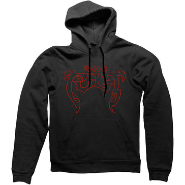 The Cult - Outline Logo -Pullover Black Hooded Sweatshirt