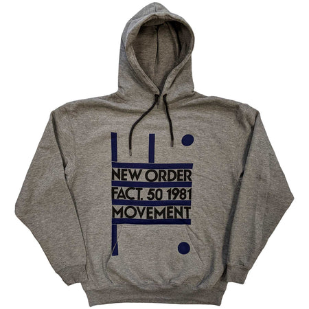 New Order - Movement - Pullover Grey Hooded Sweatshirt