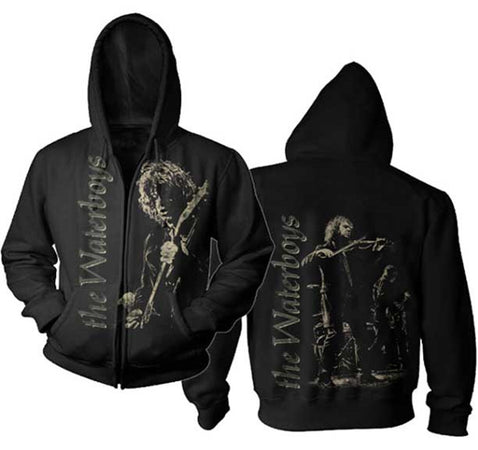 The Waterboys -Concert-Black Zip Hoodie