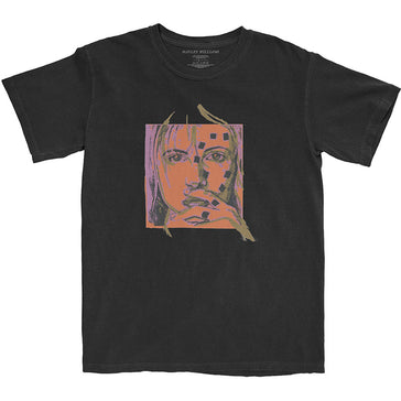 Paramore - Hayley Williams - Petal Sketch - Black t-shirt