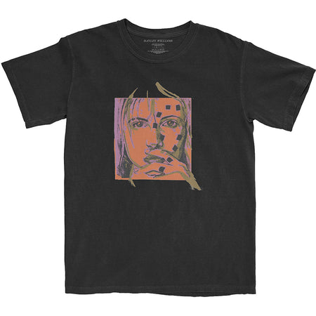 Paramore - Hayley Williams - Petal Sketch - Black t-shirt
