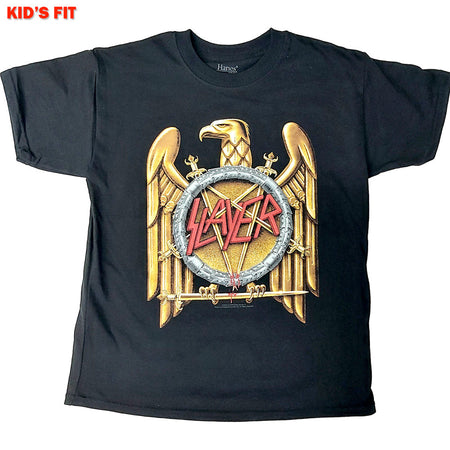 Slayer- Gold Eagle-KIDS SIZE Black T-shirt