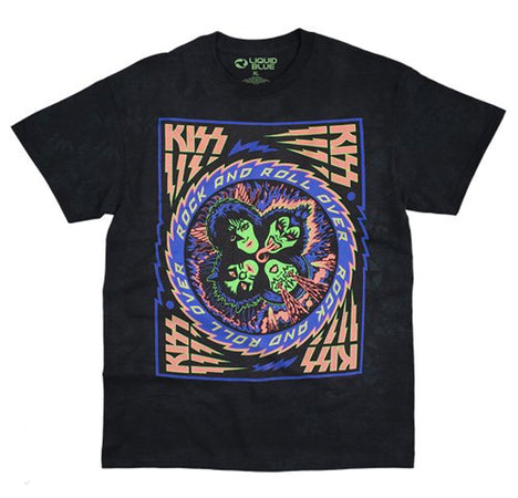 Kiss - Blacklight Black t-shirt