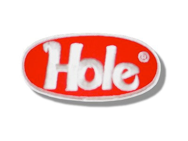Hole - Oval Logo - Small Sew On Patch