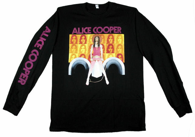 Alice Cooper - Billion Dollar Babies with Sleeveprint-Longsleeved Black t-shirt