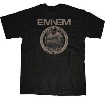 Eminem MMLP2 Detroit Seal Black t-shirt