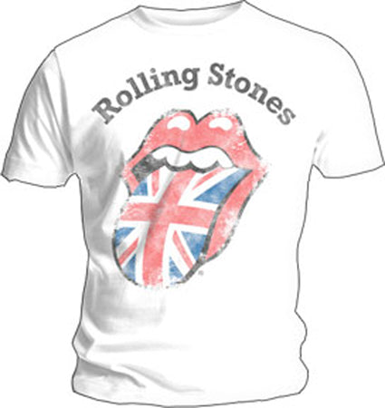The Rolling Stones - Union Jack Tongue - White t-shirt