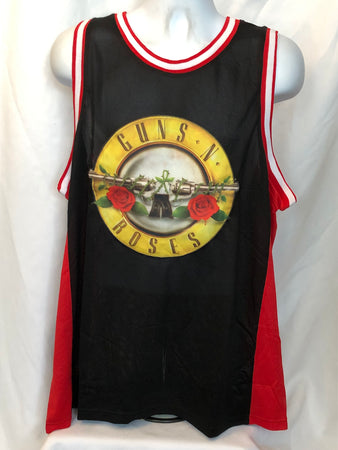 Guns N Roses - RARE  - 85 Logo Embroidered Basketball Jersey