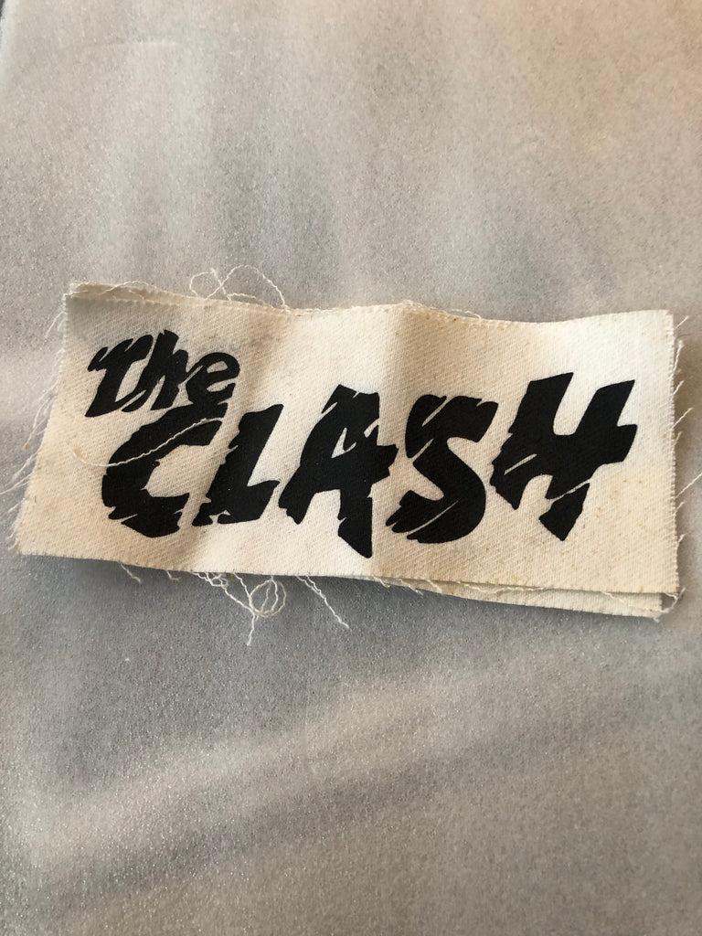 RARE VINTAGE  The Clash - Logo  - small sew on patch