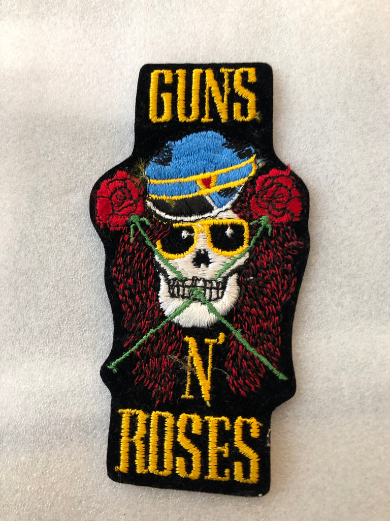 RARE VINTAGE  Guns N Roses - Skull  - small sew on patch
