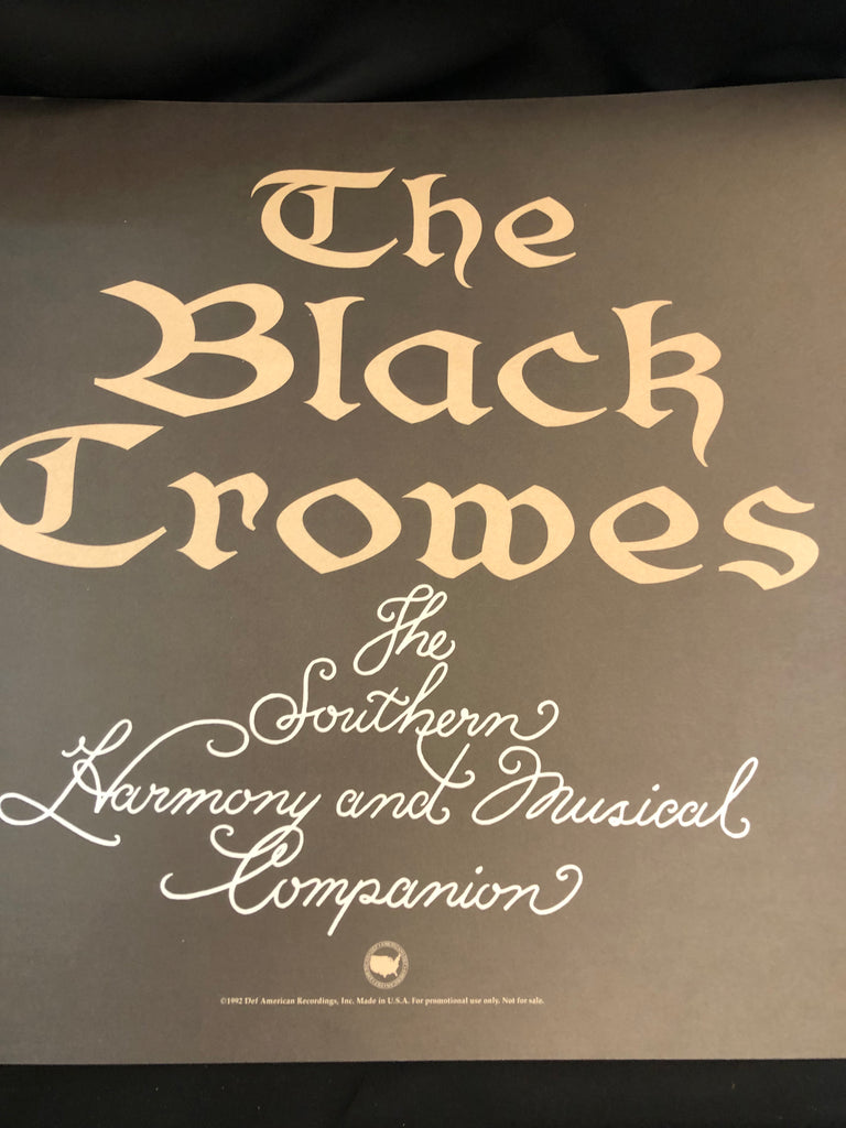 The Black Crowes - RARE STUFF - Southern Harmony -Promo Poster - 12 x 12 Album Flat