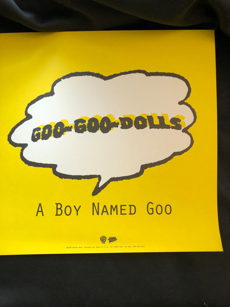 Goo Goo Dolls - RARE STUFF - A Boy Named Goo -Promo Poster - 12 x 12 Album Flat
