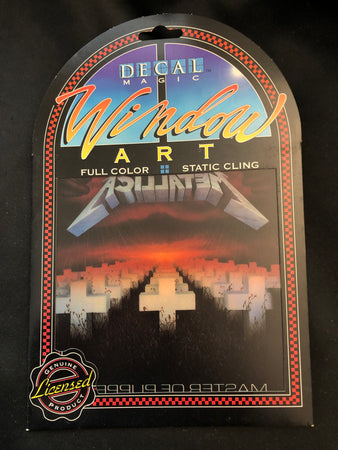 Metallica  - RARE STUFF - Master Of Puppets - Cling Window  Sticker 1993