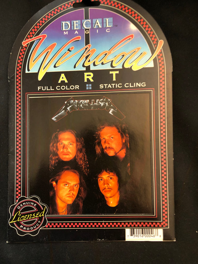 Metallica  - RARE STUFF - Four Faces - Cling Window  Sticker 1993