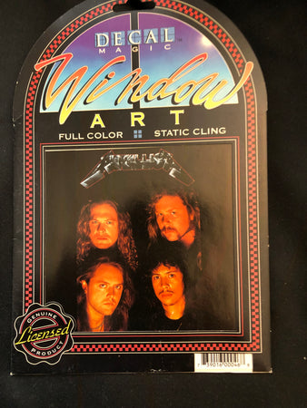 Metallica  - RARE STUFF - Four Faces - Cling Window  Sticker 1993