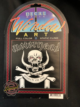Motorhead  - RARE STUFF - March Or Die - Cling Window  Sticker 1993
