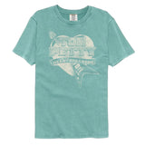 Tom Petty - Guitar Heart - Seafoam Garment Dye T-shirt