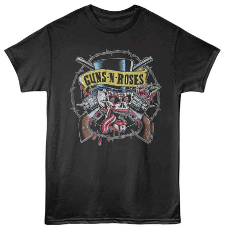 Guns N Roses - GNR Clown Skull & Pistols - Black t-shirt