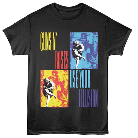 Guns N Roses - GNR Use Your Illusion - Black t-shirt