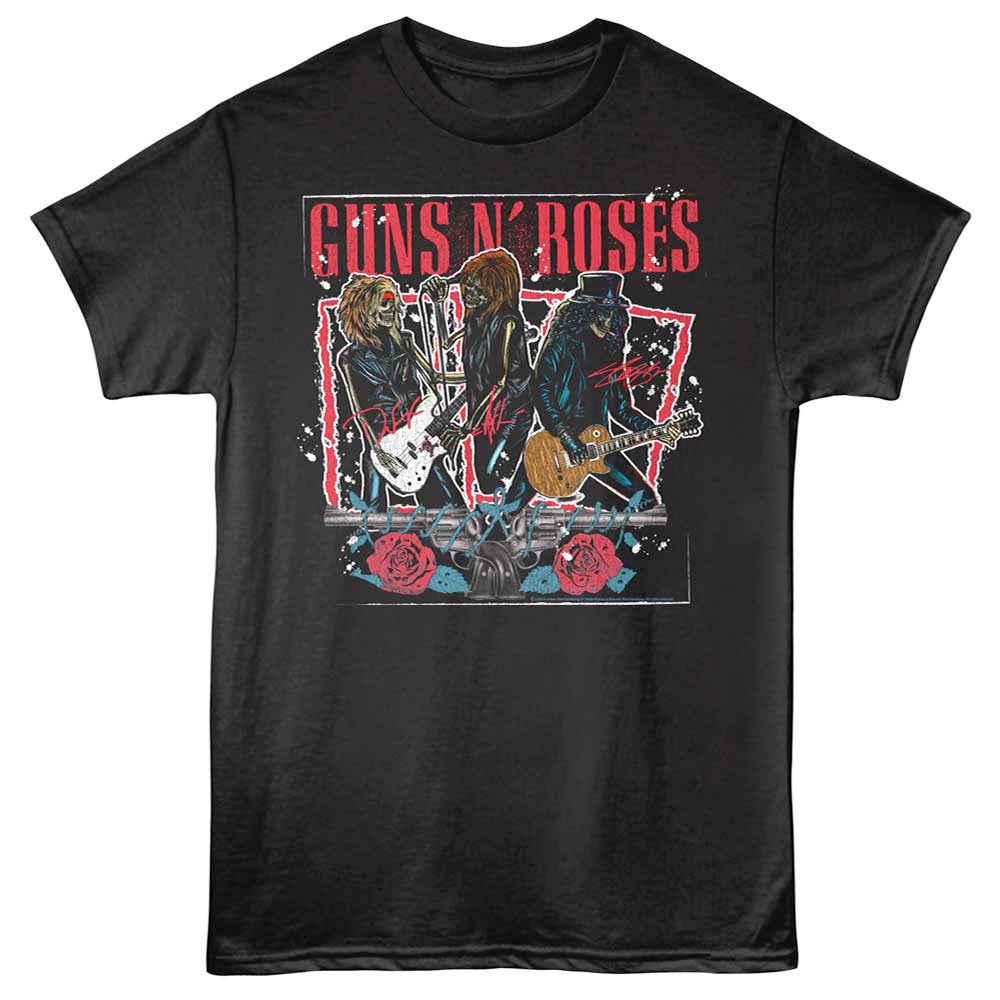 Guns N Roses - Skeleton Band - Black t-shirt