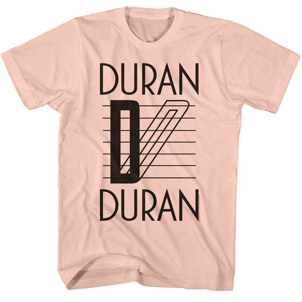 Duran Duran - Lines Logo - Peach t-shirt