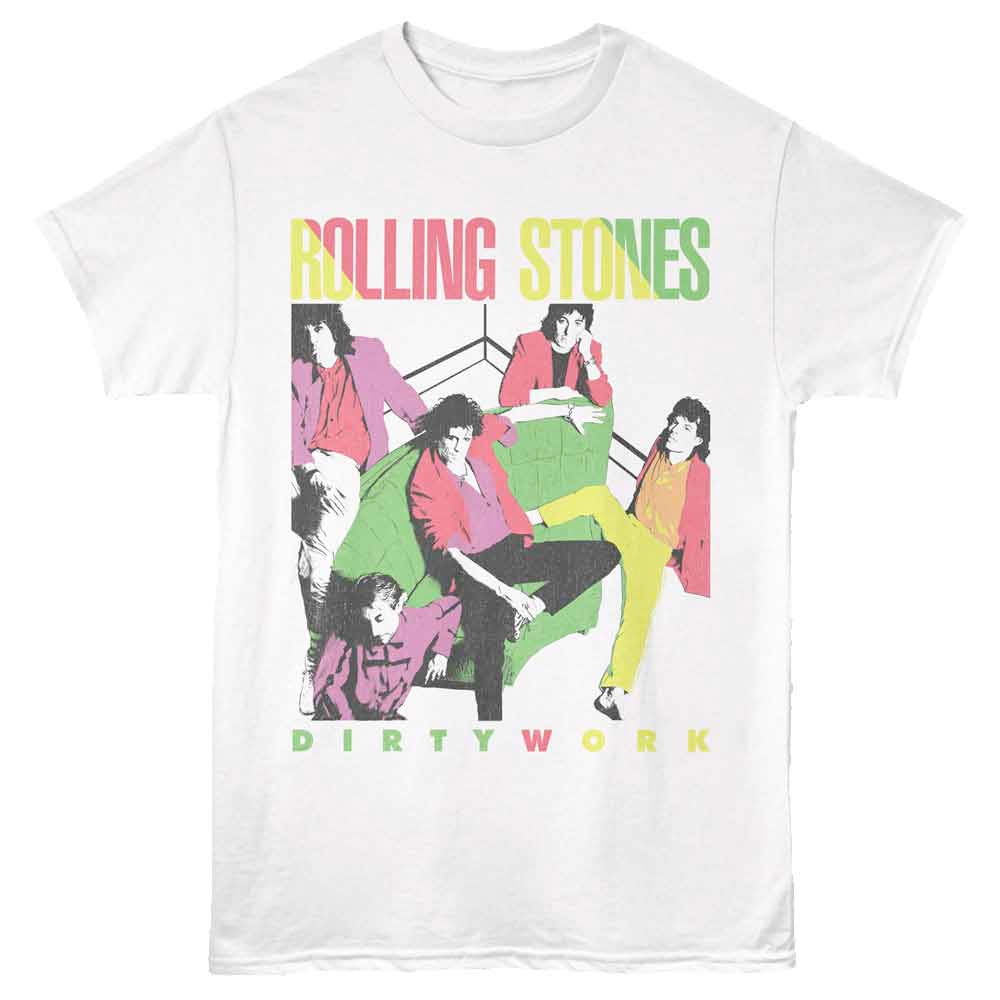 Rolling Stones - Dirty Work - White  t-shirt