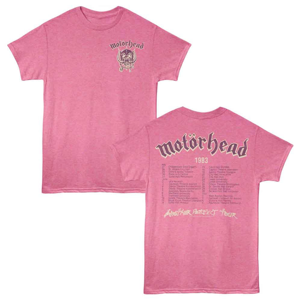 Motorhead - Another Perfect Tour - Retro Pink Heather t-shirt