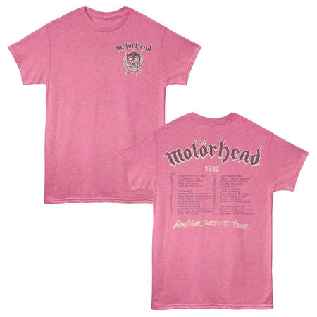Motorhead - Another Perfect Tour - Retro Pink Heather t-shirt