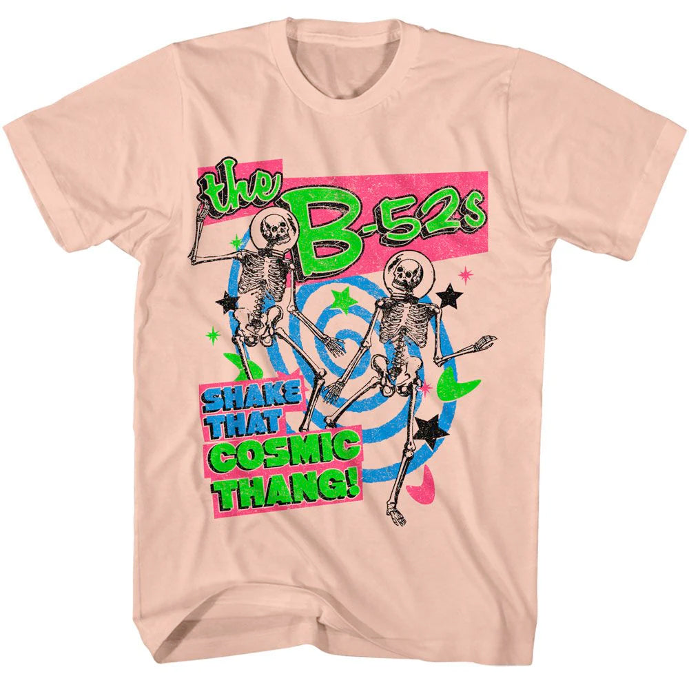 The B-52s - Shake That Cosmic Thang - Peach t-shirt
