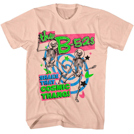 The B-52s - Shake That Cosmic Thang - Peach t-shirt
