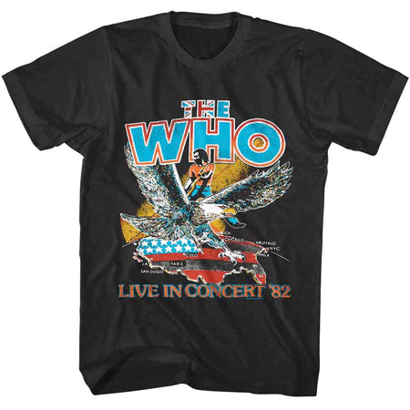 The Who - Live In '82 - Black  t-shirt
