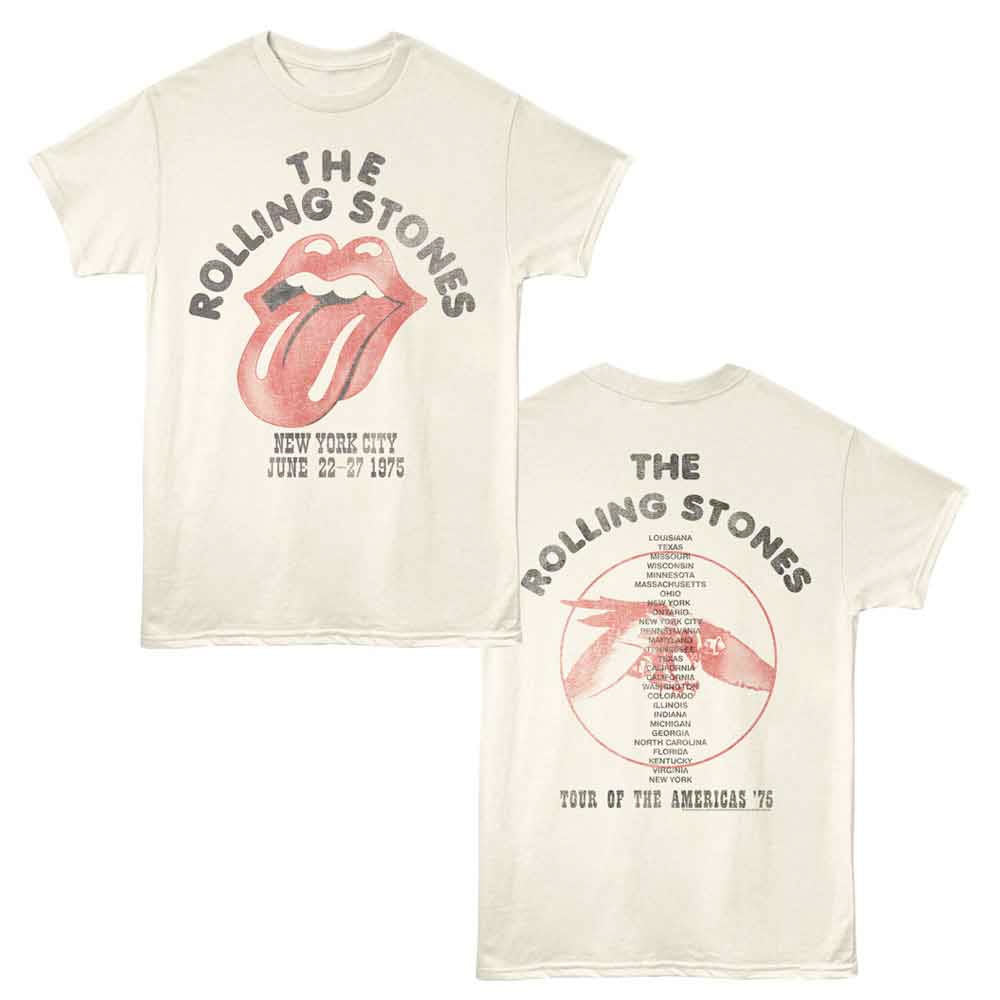 Rolling Stones - NYC 1975 - Natural t-shirt