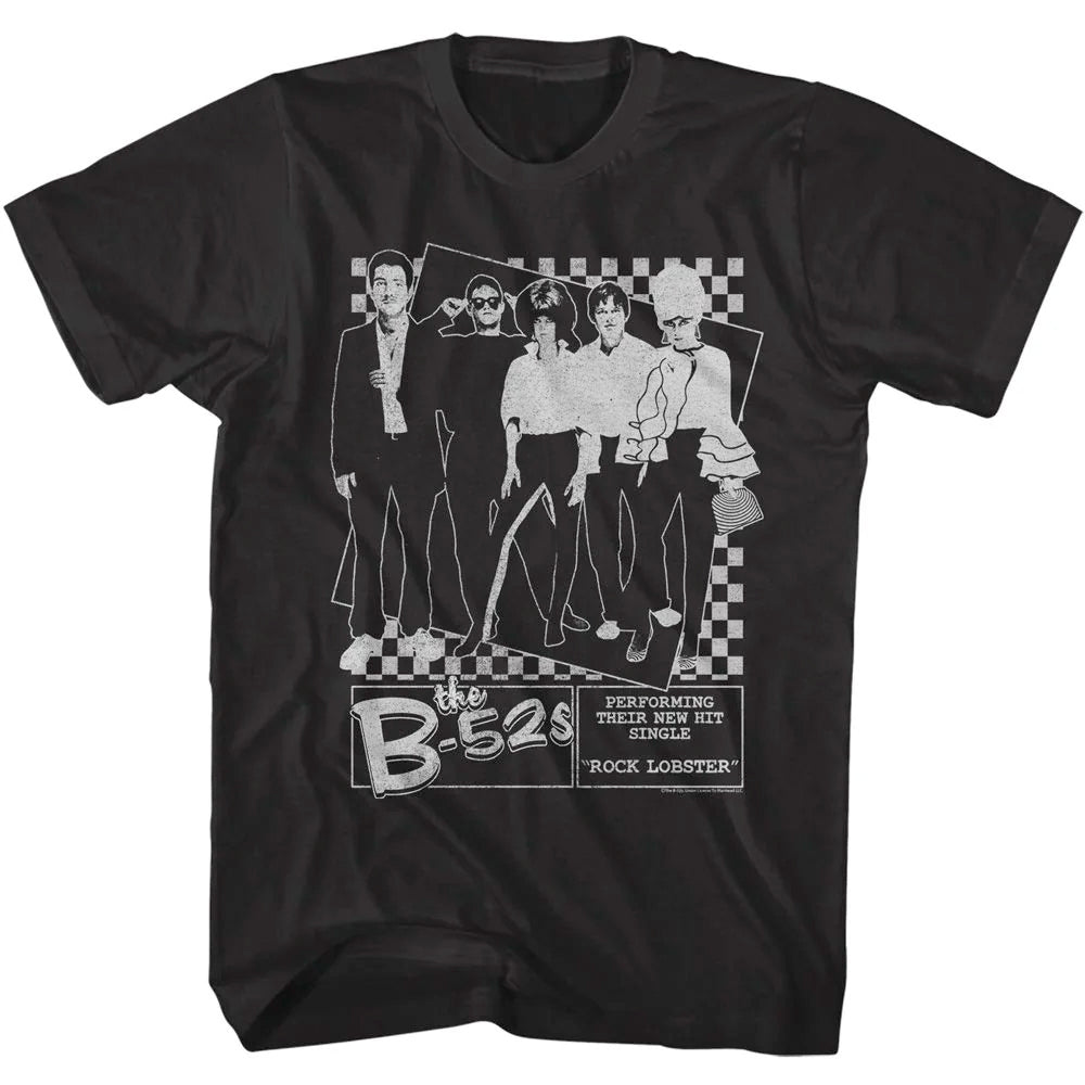 The B-52s - Rock Lobster Poster - Black t-shirt