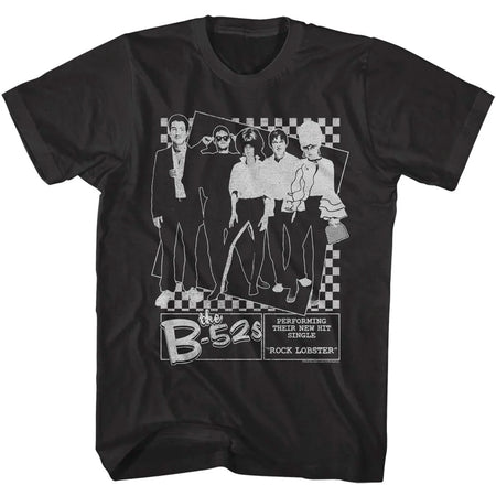 The B-52s - Rock Lobster Poster - Black t-shirt