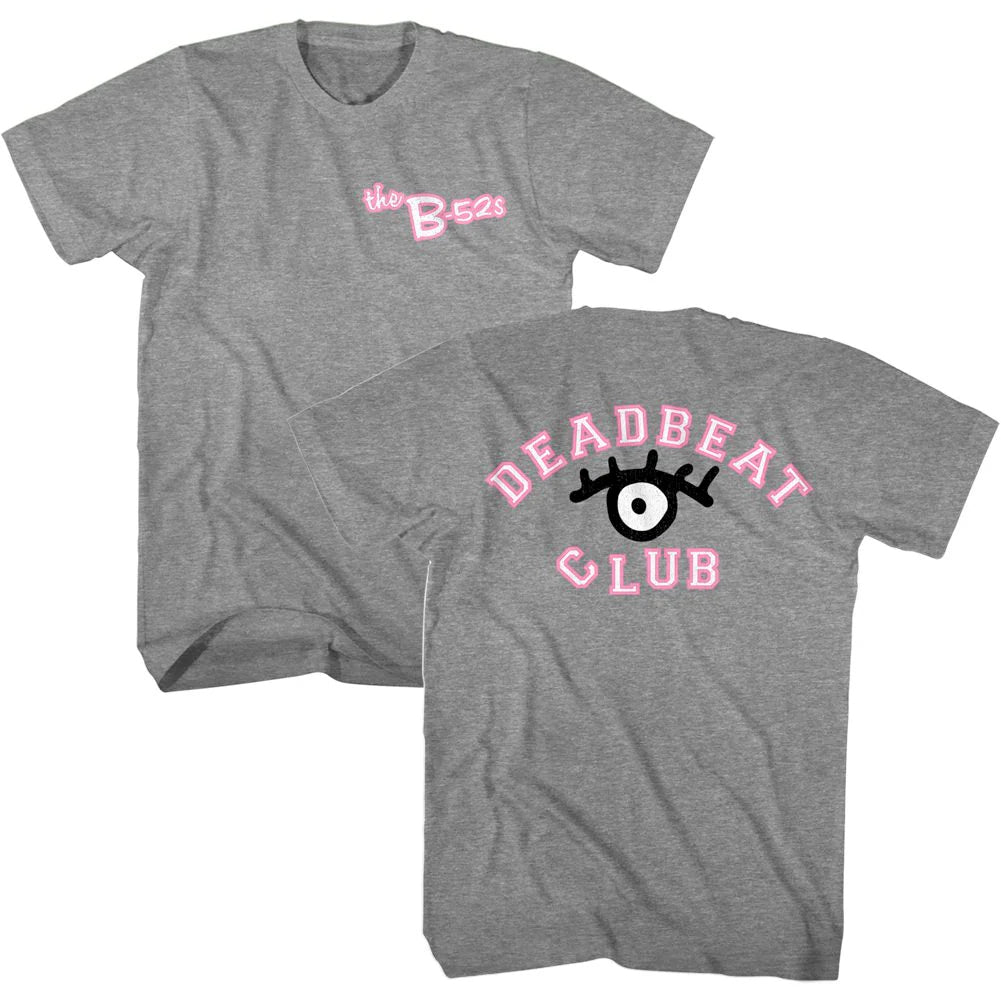 The B-52s - Deadbeat Club - Graphite Heather t-shirt