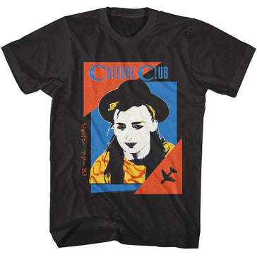 Culture Club - Boy George -Japan Tour - Black  t-shirt