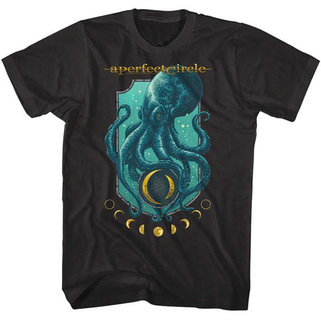 A Perfect Circle - Octo Moon Phase  - Black t-shirt