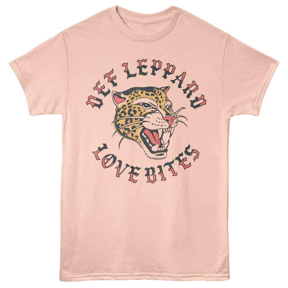 Def Leppard - Love Bites - Peach t-shirt