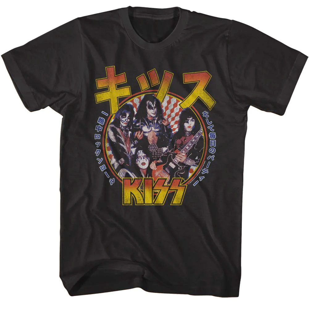 Kiss - RR All Nite Japan - Black  t-shirt